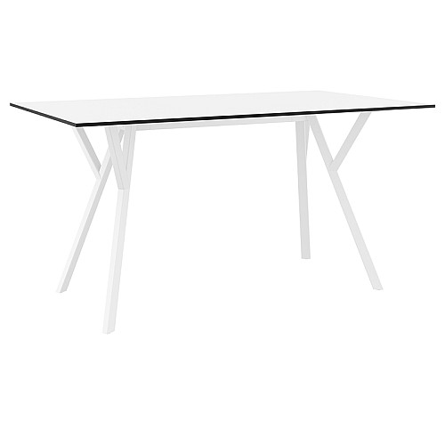 MAX ΤΡΑΠΕΖΙ 140X80Χ74εκ. WHITE LAMINATE 12mm MAX ΤΡΑΠΕΖΙ 140X80Χ74εκ. WHITE LAMINATE 12mm,Έπιπλα κήπου > Τραπέζια κήπου,Έπιπλα κήπου