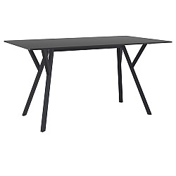 MAX ΤΡΑΠΕΖΙ 140X80Χ74εκ. BLACK LAMINATE 12mm MAX ΤΡΑΠΕΖΙ 140X80Χ74εκ. BLACK LAMINATE 12mm