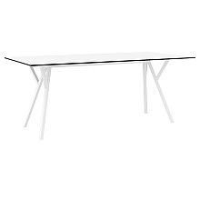 MAX ΤΡΑΠΕΖΙ 180X90Χ74εκ. WHITE LAMINATE 12mm  MAX ΤΡΑΠΕΖΙ 180X90Χ74εκ. WHITE LAMINATE 12mm