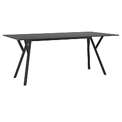 MAX ΤΡΑΠΕΖΙ 180X90Χ74εκ. BLACK LAMINATE 12mm MAX ΤΡΑΠΕΖΙ 180X90Χ74εκ. BLACK LAMINATE 12mm