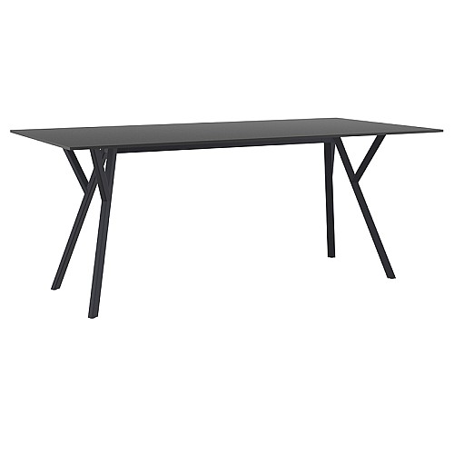 MAX ΤΡΑΠΕΖΙ 180X90Χ74εκ. BLACK LAMINATE 12mm MAX ΤΡΑΠΕΖΙ 180X90Χ74εκ. BLACK LAMINATE 12mm,Έπιπλα κήπου > Τραπέζια κήπου,Έπιπλα κήπου