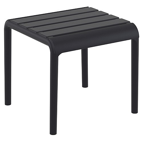 PARIS BLACK ΤΡΑΠΕΖΙ 42X41X40εκ. ΠΟΛ/ΝΙΟΥ,Έπιπλα κήπου > Τραπεζάκια κήπου-παραλίας,Έπιπλα κήπου