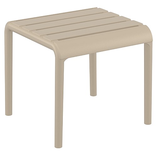 PARIS TAUPE ΤΡΑΠΕΖΙ 42X41X40εκ. ΠΟΛ/ΝΙΟΥ,Έπιπλα κήπου > Τραπεζάκια κήπου-παραλίας,Έπιπλα κήπου
