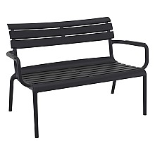 PARIS ΚΑΝΑΠΕΣ BLACK 116X70X75εκ. ΠΟΛ/ΝΙΟΥ  PARIS ΚΑΝΑΠΕΣ BLACK 116X70X75εκ. ΠΟΛ/ΝΙΟΥ