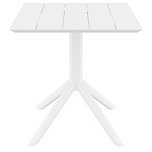 PARIS WHITE 70X70X74εκ. ΤΡΑΠΕΖΙ ΠΟΛ/ΝΙΟΥ  PARIS WHITE 70X70X74εκ. ΤΡΑΠΕΖΙ ΠΟΛ/ΝΙΟΥ