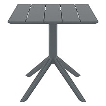 PARIS DARK GREY 70X70X74εκ. ΤΡΑΠΕΖΙ ΠΟΛ/ΝΙΟΥ  PARIS DARK GREY 70X70X74εκ. ΤΡΑΠΕΖΙ ΠΟΛ/ΝΙΟΥ