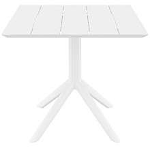 PARIS WHITE 80X80X74εκ. ΤΡΑΠΕΖΙ ΠΟΛ/ΝΙΟΥ  PARIS WHITE 80X80X74εκ. ΤΡΑΠΕΖΙ ΠΟΛ/ΝΙΟΥ