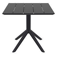 PARIS BLACK 80X80X74εκ. ΤΡΑΠΕΖΙ ΠΟΛ/ΝΙΟΥ  PARIS BLACK 80X80X74εκ. ΤΡΑΠΕΖΙ ΠΟΛ/ΝΙΟΥ