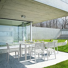 Σετ Τραπεζαρίας 7τμχ Ares Ares White 140Χ80Χ75εκ.  Σετ Τραπεζαρίας 7τμχ Ares Ares White 140Χ80Χ75εκ.