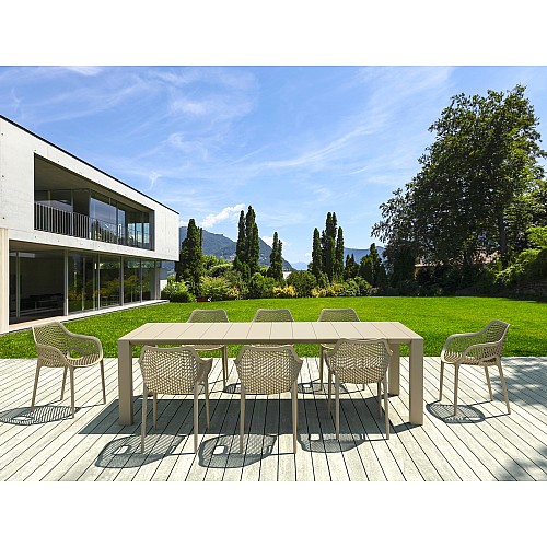 Σετ Τραπεζαρίας 9τμχ Vegas Air XL Taupe 100X260/300Χ75εκ. Σετ Τραπεζαρίας 9τμχ Vegas Air XL Taupe 100X260/300Χ75εκ.,Έπιπλα κήπου > Σετ τραπεζαρίες κήπου