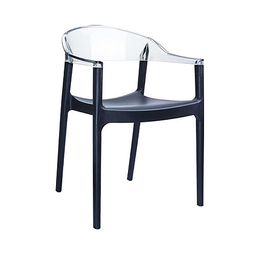 CARMEN BLACK/CLEAR ΠΟΛΥΘΡΟΝΑ CARMEN BLACK/CLEAR ΠΟΛΥΘΡΟΝΑ,Έπιπλα εσωτερικού χώρου > Πολυθρόνες σαλονιού,Έπιπλα εσωτερικού χώρου