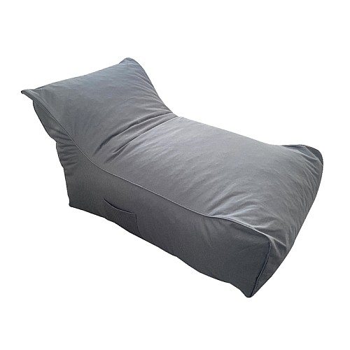 DEREK ΠΟΥΦ GREY ΥΦΑΣΜΑ 70X107X64εκ.,Ξαπλώστρες,Έπιπλα κήπου