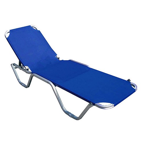 ADEL ΞΑΠΛΩΣΤΡΑ BLUE ΤΕΧΤ ΑΛΟΥΜΙΝΙΟΥ 25Χ25,Ξαπλώστρες,Έπιπλα κήπου