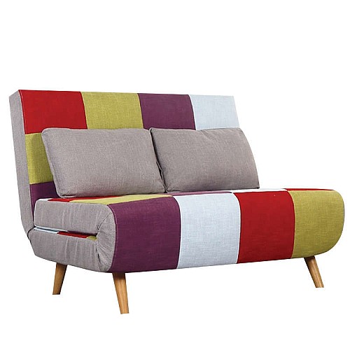 SARA PATCHWORK ΥΦΑΣΜΑ ΚΑΝΑΠΕΣ/ΚΡΕΒΑΤΙ 120Χ89εκ.,Έπιπλα εσωτερικού χώρου > Καναπέδες - Κρεβάτι,Έπιπλα εσωτερικού χώρου