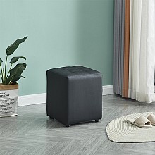 CUBE BLACK PU ΣΚΑΜΠΟ 35X35X42εκ.  CUBE BLACK PU ΣΚΑΜΠΟ 35X35X42εκ.