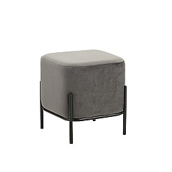 BELLA/S ΣΚΑΜΠΟ GREY VELVET ΥΦΑΣΜΑ 36X36Χ38εκ. BELLA/S ΣΚΑΜΠΟ GREY VELVET ΥΦΑΣΜΑ 36X36Χ38εκ.