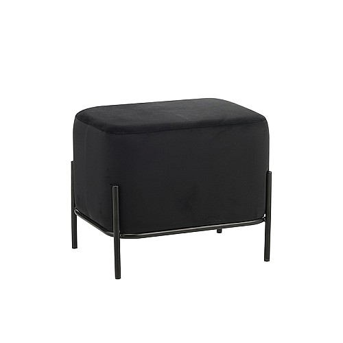 BELLA/L ΣΚΑΜΠΟ BLACK VELVET ΥΦΑΣΜΑ 48X37Χ39εκ.,Έπιπλα εσωτερικού χώρου > Σκαμπώ μπαρ,Έπιπλα εσωτερικού χώρου