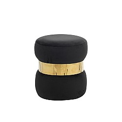 LINDA/R ΣΚΑΜΠΟ BLACK VELVET ΥΦΑΣΜΑ Φ.37Χ43εκ. LINDA/R ΣΚΑΜΠΟ BLACK VELVET ΥΦΑΣΜΑ Φ.37Χ43εκ.