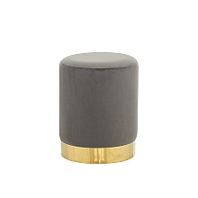 LINDA/S ΣΚΑΜΠΟ GREY VELVET ΥΦΑΣΜΑ Φ.34Χ42εκ. 