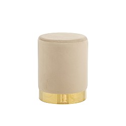 LINDA/S ΣΚΑΜΠΟ BEIGE VELVET ΥΦΑΣΜΑ Φ.34Χ42εκ. LINDA/S ΣΚΑΜΠΟ BEIGE VELVET ΥΦΑΣΜΑ Φ.34Χ42εκ.