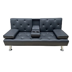 REST BLACK PU ΚΑΝΑΠΕΣ-ΚΡΕΒΑΤΙ 168X88εκ. REST BLACK PU ΚΑΝΑΠΕΣ-ΚΡΕΒΑΤΙ 168X88εκ.