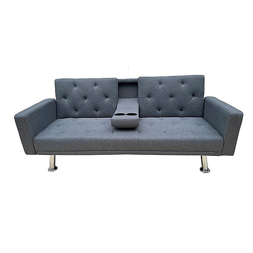 REST/ARMS ΓΚΡΙ ΥΦΑΣΜΑ ΚΑΝΑΠΕΣ-ΚΡΕΒΑΤΙ 178X88εκ.,Έπιπλα εσωτερικού χώρου > Καναπέδες - Κρεβάτι,Έπιπλα εσωτερικού χώρου