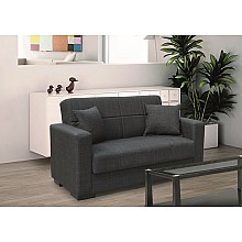 ROVER DARK GREY ΥΦΑΣΜΑ 2ΘΕΣΙΟΣ ΚΑΝΑΠΕΣ/ΚΡΕΒΑΤΙ ΜΕ ΑΠΟΘ.ΧΩΡΟ 150Χ80εκ. 