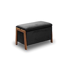DALI ΣΚΑΜΠΟ VELVET GREY ΜΕ ΑΠΟΘ. ΧΩΡΟ 75X42X44εκ.  DALI ΣΚΑΜΠΟ VELVET GREY ΜΕ ΑΠΟΘ. ΧΩΡΟ 75X42X44εκ.