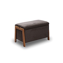 DALI ΣΚΑΜΠΟ VELVET BROWN ΜΕ ΑΠΟΘ. ΧΩΡΟ 75X42X44εκ.  DALI ΣΚΑΜΠΟ VELVET BROWN ΜΕ ΑΠΟΘ. ΧΩΡΟ 75X42X44εκ.