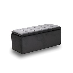 LIDO ΣΚΑΜΠΟ VELVET GREY ΜΕ ΑΠΟΘ. ΧΩΡΟ 101X41X42εκ. LIDO ΣΚΑΜΠΟ VELVET GREY ΜΕ ΑΠΟΘ. ΧΩΡΟ 101X41X42εκ.