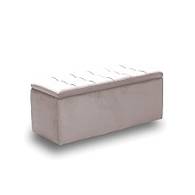LIDO ΣΚΑΜΠΟ VELVET BEIGE ΜΕ ΑΠΟΘ. ΧΩΡΟ 101X41X42εκ.  LIDO ΣΚΑΜΠΟ VELVET BEIGE ΜΕ ΑΠΟΘ. ΧΩΡΟ 101X41X42εκ.