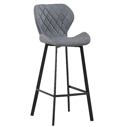 Σκαμπό Μπάρ 2τμχ Martin Γκρί Ύφασμα 48x46x73/106εκ.,Έπιπλα εσωτερικού χώρου > Σκαμπώ μπαρ,Έπιπλα εσωτερικού χώρου