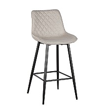 ALESIA BEIGE ΥΦΑΣΜΑ 73εκ. ΣΚΑΜΠΟ ΜΕΤΑΛΛΙΚΟ 