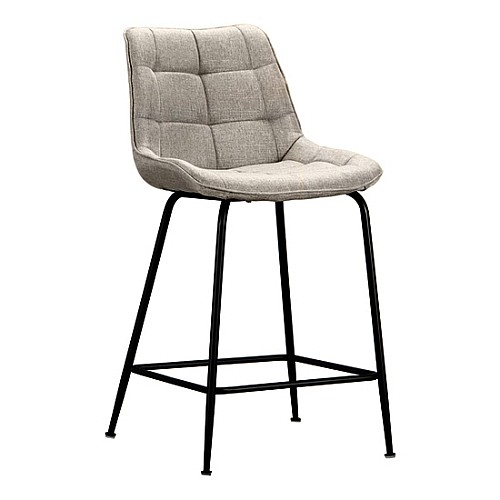 ERMINA BEIGE ΥΦΑΣΜΑ(Σ4)ΣΚΑΜΠΟ 65εκ. ΜΕΤΑΛΛΙΚΟ,Έπιπλα εσωτερικού χώρου > Σκαμπώ μπαρ,Έπιπλα εσωτερικού χώρου