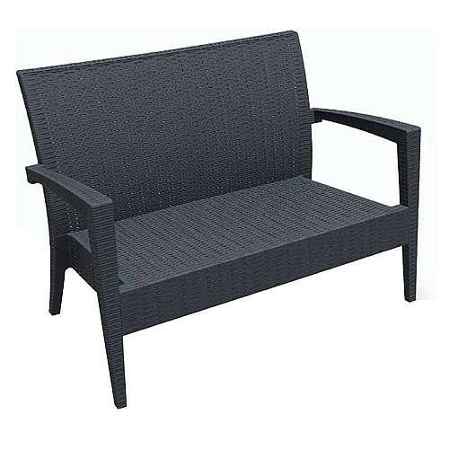 MIAMI DARK GREY ΚΑΝΑΠΕΣ 128Χ77Χ89εκ. ΠΟΛ/ΝΙΟΥ MIAMI DARK GREY ΚΑΝΑΠΕΣ 128Χ77Χ89εκ. ΠΟΛ/ΝΙΟΥ,Έπιπλα κήπου > Πολυθρόνες - Καρέκλες κήπου,Έπιπλα κήπου