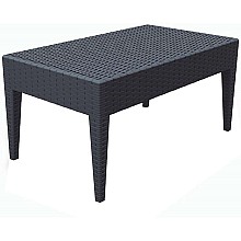 MIAMI DARK GREY ΤΡΑΠΕΖΙ 92Χ53Χ45εκ. ΠΟΛ/ΝΙΟΥ  MIAMI DARK GREY ΤΡΑΠΕΖΙ 92Χ53Χ45εκ. ΠΟΛ/ΝΙΟΥ