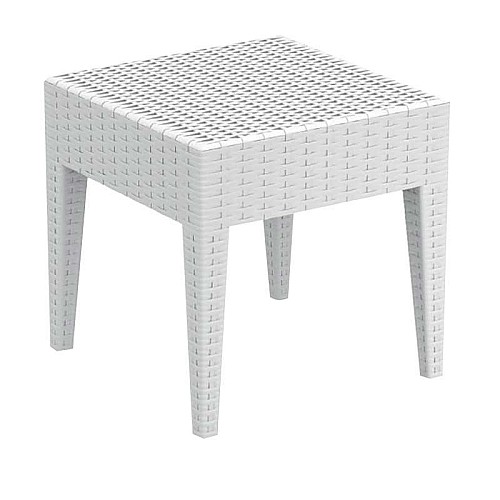MIAMI WHITE ΤΡΑΠΕΖΙ 45Χ45Χ45εκ. ΠΟΛ/ΝΙΟΥ MIAMI WHITE ΤΡΑΠΕΖΙ 45Χ45Χ45εκ. ΠΟΛ/ΝΙΟΥ,Έπιπλα κήπου > Τραπέζια κήπου,Έπιπλα κήπου