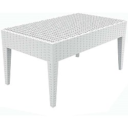 MIAMI WHITE ΤΡΑΠΕΖΙ 92Χ53Χ45εκ. ΠΟΛ/ΝΙΟΥ MIAMI WHITE ΤΡΑΠΕΖΙ 92Χ53Χ45εκ. ΠΟΛ/ΝΙΟΥ