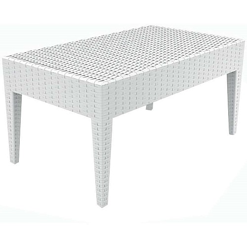 MIAMI WHITE ΤΡΑΠΕΖΙ 92Χ53Χ45εκ. ΠΟΛ/ΝΙΟΥ MIAMI WHITE ΤΡΑΠΕΖΙ 92Χ53Χ45εκ. ΠΟΛ/ΝΙΟΥ,Έπιπλα κήπου > Τραπέζια κήπου,Έπιπλα κήπου