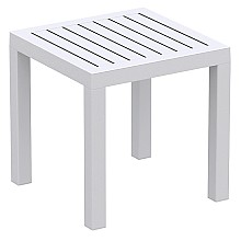OCEAN WHITE ΤΡΑΠΕΖΙ 45Χ45Χ45εκ. ΠΟΛ/ΝΙΟΥ  OCEAN WHITE ΤΡΑΠΕΖΙ 45Χ45Χ45εκ. ΠΟΛ/ΝΙΟΥ