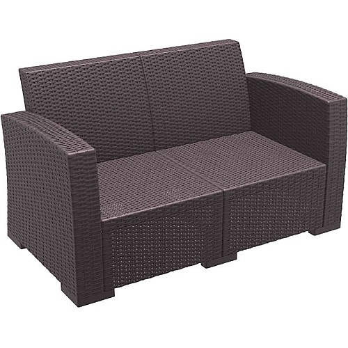 MONACO BROWN 2ΘΕΣΙΟΣ ΚΑΝΑΠΕΣ ΠΟΛ/ΝΙΟΥ MONACO BROWN 2ΘΕΣΙΟΣ ΚΑΝΑΠΕΣ ΠΟΛ/ΝΙΟΥ,Έπιπλα κήπου > Πολυθρόνες - Καρέκλες κήπου,Έπιπλα κήπου