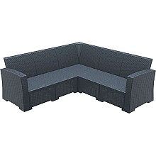 MONACO DARK GREY ΓΩΝΙΑ 207Χ207Χ79εκ. ΠΟΛ/ΝΙΟΥ  MONACO DARK GREY ΓΩΝΙΑ 207Χ207Χ79εκ. ΠΟΛ/ΝΙΟΥ