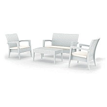 MIAMI ΣΕΤ WHITE 2ΠΟ+1ΚΑ+ΤΡΑΠ.92Χ53εκ.+ΜΑΞ ΠΟΛ/ΝΙΟΥ  MIAMI ΣΕΤ WHITE 2ΠΟ+1ΚΑ+ΤΡΑΠ.92Χ53εκ.+ΜΑΞ ΠΟΛ/ΝΙΟΥ