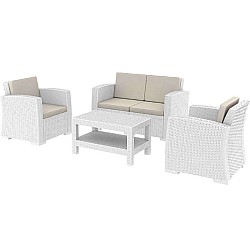MONACO WHITE ΣΕΤ 2ΘΕΣΙΟΥ ΚΑΝΑΠΕ ΜΕ ΜΑΞ. ΠΟΛ/ΝΙΟΥ MONACO WHITE ΣΕΤ 2ΘΕΣΙΟΥ ΚΑΝΑΠΕ ΜΕ ΜΑΞ. ΠΟΛ/ΝΙΟΥ
