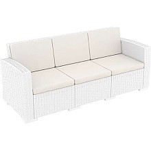 MONACO WHITE 3ΘΕΣ.ΚΑΝΑΠΕΣ ΜΕ ΜΑΞ. ΠΟΛ/ΝΙΟΥ  MONACO WHITE 3ΘΕΣ.ΚΑΝΑΠΕΣ ΜΕ ΜΑΞ. ΠΟΛ/ΝΙΟΥ