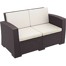 MONACO BROWN 2ΘΕΣΙΟΣ ΚΑΝΑΠΕΣ ΜΕ ΜΑΞ. ΠΟΛ/ΝΙΟΥ  MONACO BROWN 2ΘΕΣΙΟΣ ΚΑΝΑΠΕΣ ΜΕ ΜΑΞ. ΠΟΛ/ΝΙΟΥ