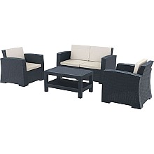 MONACO DARK GREY ΣΕΤ 2ΘΕΣ.ΚΑΝΑΠΕ ΜΕ ΜΑΞ. ΠΟΛ/ΝΙΟΥ  MONACO DARK GREY ΣΕΤ 2ΘΕΣ.ΚΑΝΑΠΕ ΜΕ ΜΑΞ. ΠΟΛ/ΝΙΟΥ