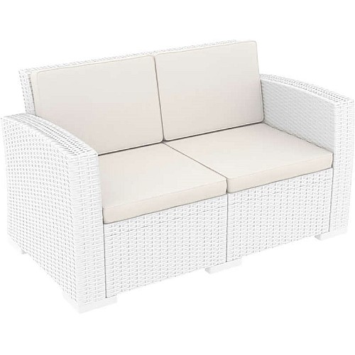 MONACO WHITE 2ΘΕΣ.ΚΑΝΑΠΕΣ ΜΕ ΜΑΞ. ΠΟΛ/ΝΙΟΥ MONACO WHITE 2ΘΕΣ.ΚΑΝΑΠΕΣ ΜΕ ΜΑΞ. ΠΟΛ/ΝΙΟΥ,Έπιπλα κήπου > Πολυθρόνες - Καρέκλες κήπου,Έπιπλα κήπου